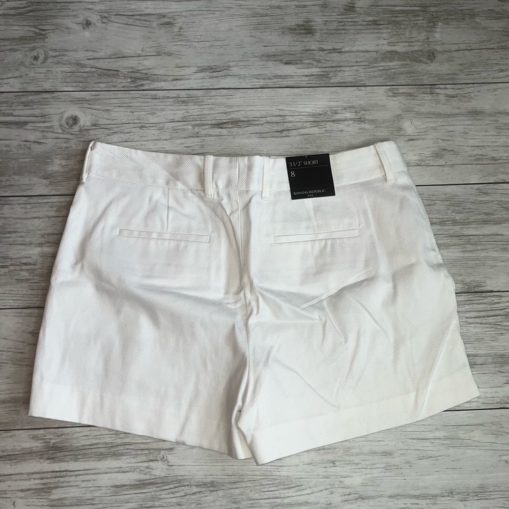 Banana Republic Factory White Shorts Size 10 NWT - Picture 6 of 6